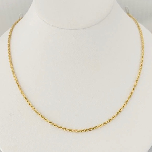 10k solid gold Diamond cut rope chain NOT PLATED ALl real gold! NOT FILLED SALE! - Picture 5 of 8